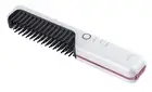 LAVIEL Cordless Brush Iron Mini Hair Iron USB Rechargeable Comb Iron 3 Level Tem