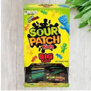 SOUR PATCH KIDS Big Individually Wrapped Soft & Chewy Candy, Bulk Candy, 240 Ct