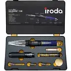 IRODA SOLDERPRO 110K Cordless Butane Soldering Iron Kit - 4-in-1 Portable Sol