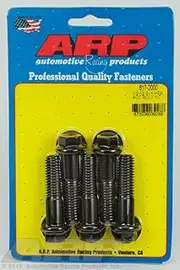 ARP Bolt Kit 1/2"-13 x 2.00" UHL w/ 9/16" Hex Head Black 5pk (617-2000)
