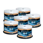 300 Optical Quantum 6x 25GB Blu-ray BD-R White Inkjet Printable OQBDR06WIP-H-50