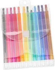 12pcs Rotating Boys and Girls Crayons Non-Toxic Dissolvable Drawing Pens Art Supplies for Boys and Girls Comfortable Hand Grip Multi Options
