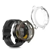 Frame Cover Compatible with Xiaomi Watch S1 Active Cover black / transparent