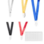 20PCS Badge PVC Swipe Work Opal Card Holder Security ID Tag Hang Lanyard Strap