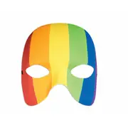 Forum Novelties Rainbow Half Mask Mardi Gras/Pride March Adult Unisex Costume