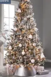 Snowflake Star silver Christmas tree topper Martha Stewart