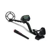 Weisshorn Black Metal Detector with Pinpointer & LCD Screen