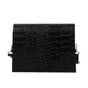 Triangle Flap Women Alligator Pattern Shoulder Tote Pu Leather Small Crossbody Bags Youth Ladies Simple Versatile Bag