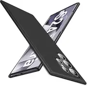 [RUNGOS] Slim Fit for Samsung Galaxy S24 Ultra Case [Ultra Thin as No Case on] [Gravel Particle Touch] [Anti-Slip & Sweat-proof] Sturdy Protective Cover Slim Phone Case for Samsung S24 Ultra Case, Black