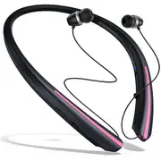 Neckband Wireless Bluetooth Earphones, Retractable Ear Sweat-Proof Earphones, Stereo Noise-Canceling