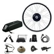 TDR 48V 750W Rear 28" 29" 700C Electric Bike Conversion Kit with 10AH Battery, Brushless Motor, LCD Display, E-Brake Levers, and Pedal Assist