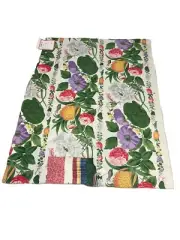 brunschwic & fils CENEFA PINAS COTTON PRINT NWT Vintage Fabric Sample