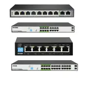 D-Link Gigabit PoE Switch with 2 Uplink Ports - 26-Port