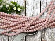 6mm Alabaster Pink Topaz Czech Glass Round Druk Beads 50 Beads