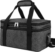 Acrylic Paint Storage Case, Black, Unisex, Plastic and Leather, Ideal for Artists on-the-go