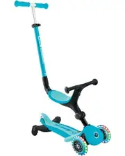 Globber Go Up Active Lights 360 - 3 in 1 Kids Scooter Aqua