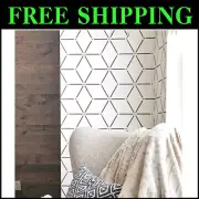 Efficient 2-Pack Rhombus Stencils for Painting - 17x32 in Large Patterns