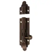 10cm Victorian Barrel Bolt, Antique Brass