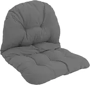 KITANDOVE Egg Chair Cushion Replacement Deep Grey Outdoor Swing Chair Cushion Versatile Easy to Clean for Loungers Garden Furniture Comfortable Seating for Relaxation