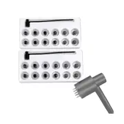 2box (24pcs) 7 Star Needle & Dermal Hammer, Needle Set As Shown