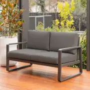 Mimosa Charcoal Aluminium Cordoba 2 Seater Lounge