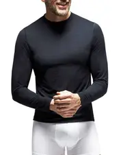 HEAT HOLDERS ULTRA LITE(TM) Black Base Layer Tops-Mens