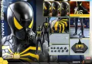 Spider-Man Black Anti-Ock 1/6 Figure Hot Toys Sideshow VGM44 Brand New Deluxe