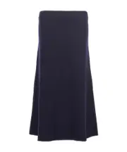 Jil Sander Elastic Waist A-Line Skirt DE38 Black