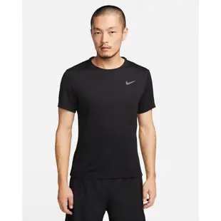 Nike DF UV MILER SS 男排汗短袖上衣 運動衣 透氣衣 排汗T 黑 KAORACER DV9316010