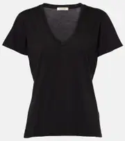 [Nili Lotan] Nili Lotan Carol cotton jersey T-shirt AU 14 black