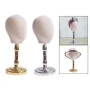 Mannequin Head Model Freestanding Wig Hat Display Stand for Home Salon Styling