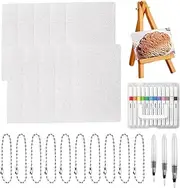 Foam Texture Painting | 3D Foam Texture Painting Kit with 12 Markers | 3D Canvas Bubble Art Supplies with 12 Markers Craft Drawing Paper for School Holiday Cards