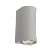 Vito Exterior 2 Light Up Down Wall Lamp - Silver