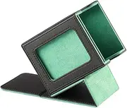 Justivana Card Storage Box for Trading Cards,Card Deck Box with Display Window Card Deck Case Card Deck Box Green