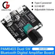 DC5V XH-A159 Mini PAM8403 Bluetooth Digital Amplifier Board 5W+5W PAM8403 Type-C
