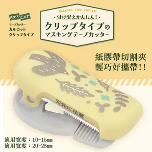 【日本文具】 KOKUYO國譽 Karucut夾式膠台／紙膠帶切割器 寬10-15ｍｍ／現貨