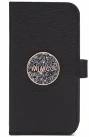 MIMCO Phone Flip Case Cover BLISS iPhone 12 PRO MAX Black RoseGold BNWT Sparks