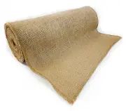 12" x 10yd NO-FRAY Burlap Roll ~ 3 - 5 Table Runners ~ Natural Long Fabric