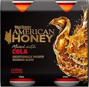 American Honey and Cola Can 375 ml (Pack of 4)