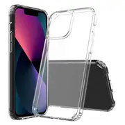 For Apple iPhone 13 Transparent Hard Shel Slim Polycarbonate Case Cover (Clear)