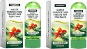 1 35Tablets Water Tablet Fast Water Purification Tabs Fish Supplies Aquarium Natural Cleaner Access Tank Fish Tablets Aquariums Clarifier Aquarium Powerful Drinking for Aquariums Purification