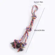 GIANT 4 KNOT ROPE DOG FETCH PULL CHEW TOY - NEW - 2 PIECES