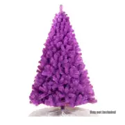 7FT 2.1M Purple Christmas Tree Shining Lush 1000 Tips Metal Stand Frame Decor
