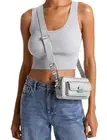 Michael Kors Shoulder Bag Bradshaw XS Pkt Camera cross Body Silver New