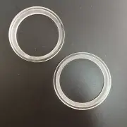 Pair of 2.5" Acrylic Glass Recessed Spacer Rings For Car Audio PA DJ Speakers