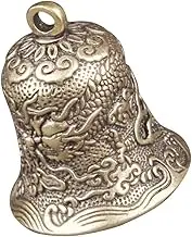 TINEASUR Vintage Bell Bulk Mini Vintage Bells Jewelry Making Small Making Crafts Ornaments for Crafts Hanging Charm Golden Brass