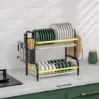 2 Tier Dish Rack | dish drying rack over sink for kitchen | Dish rack