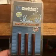AMS Bowfishing Nock Adapters 3pk for Lighted Nocks