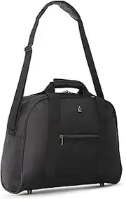 [Aerolite] 40x30x15 New and Improved 2023 British Airways, EasyJet, Virgin Atlantic, KLM Holdall, Cabin Luggage Under Seat Flight Bag, Black, Black, Carry On Holdall Travel Duffel
