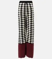 [La DoubleJ] La DoubleJ Lounge wool wide-leg pants UK 16 multicoloured
